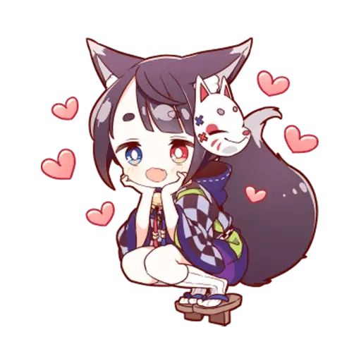 Sticker «Kitsune Danshi-1»