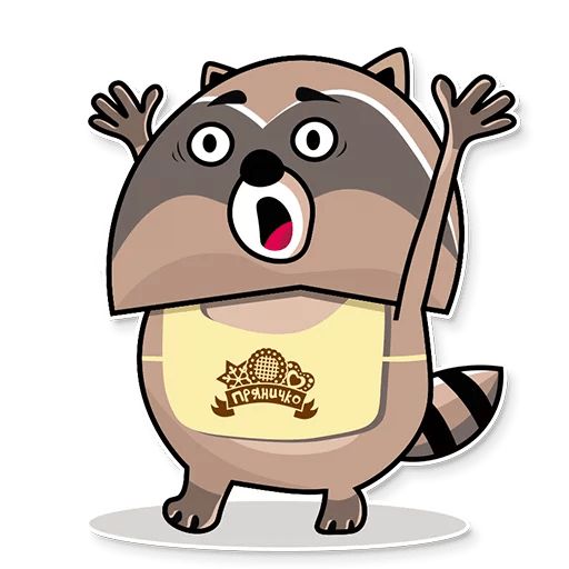 Sticker «Raccoon-12»