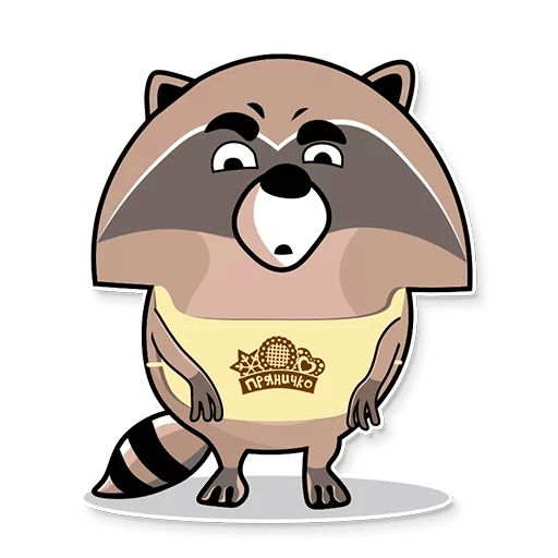 Sticker «Raccoon-6»