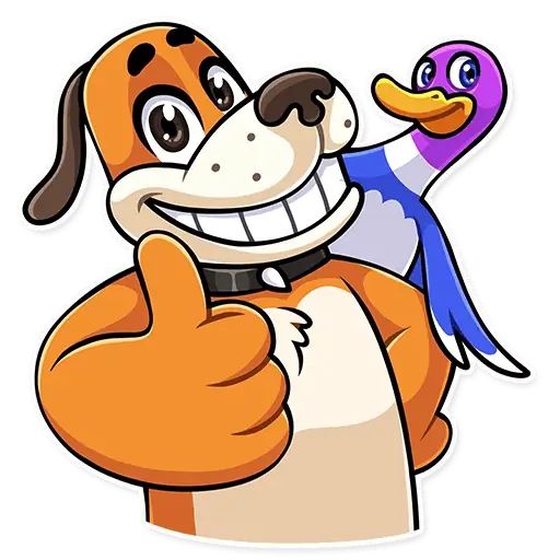 Sticker «Duck Hunt Dog-3»