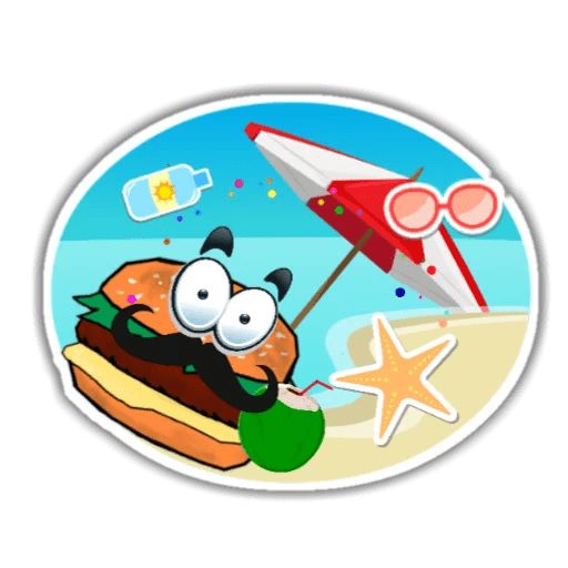 Sticker «Burger Chip-12»