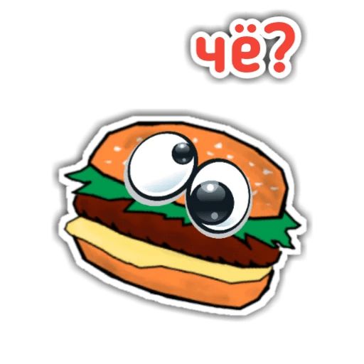 Sticker «Burger Chip-2»