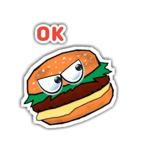 Sticker «Burger Chip-6»