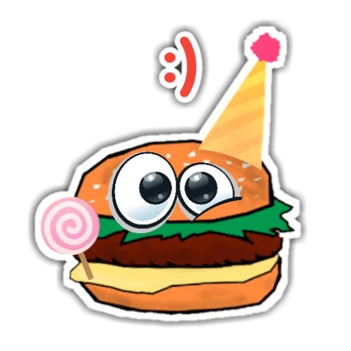 Sticker «Burger Chip-9»