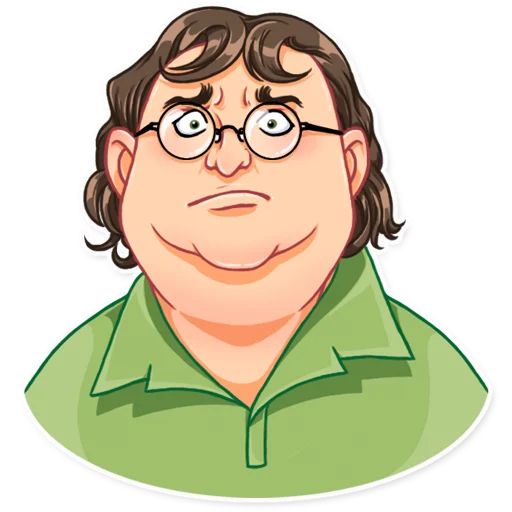 Sticker «Gabe Newell-11»
