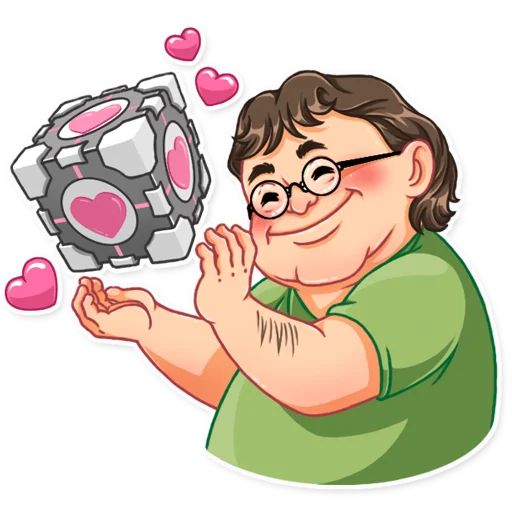 Sticker «Gabe Newell-2»