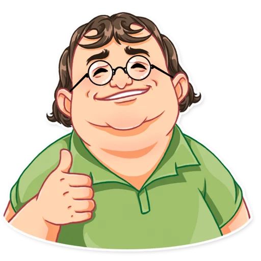 Sticker «Gabe Newell-3»