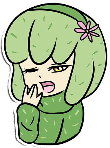 Sticker «Cactus-chan-5»
