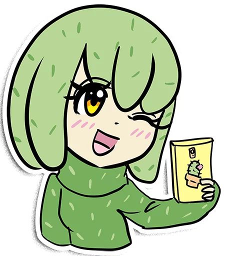 Sticker «Cactus-chan-6»