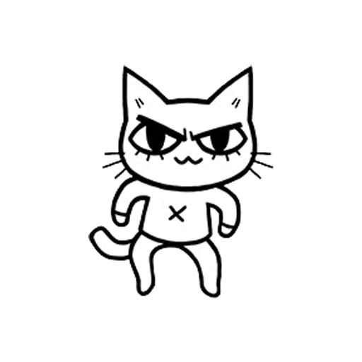 Sticker «Skin Cat-4»
