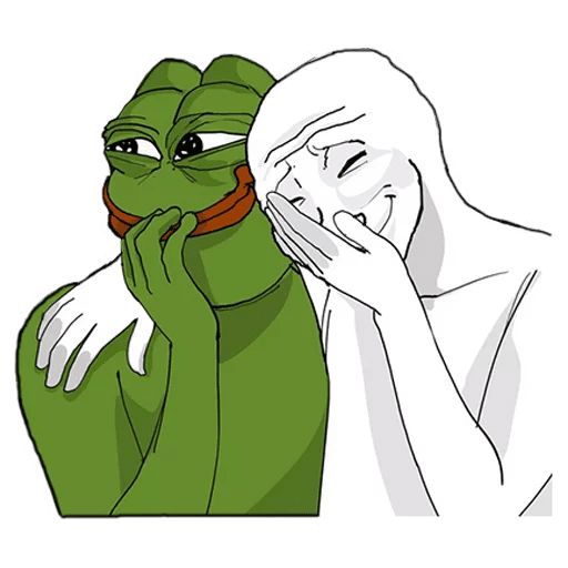 Sticker «Pepe And Feels Guy-1»