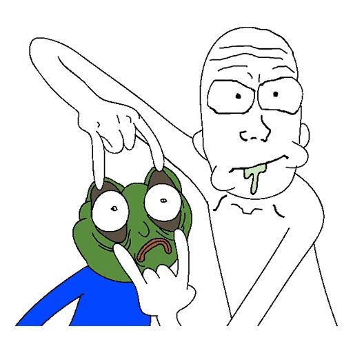 Sticker «Pepe And Feels Guy-5»