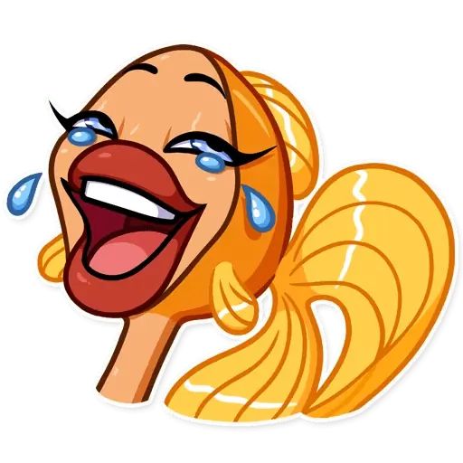 Sticker «Goldfish Lady-1»