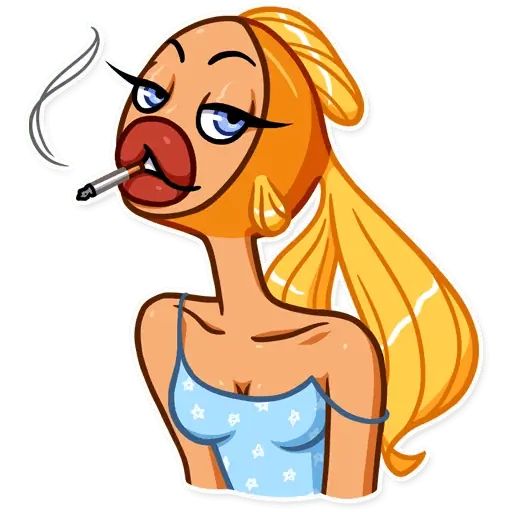 Sticker «Goldfish Lady-11»