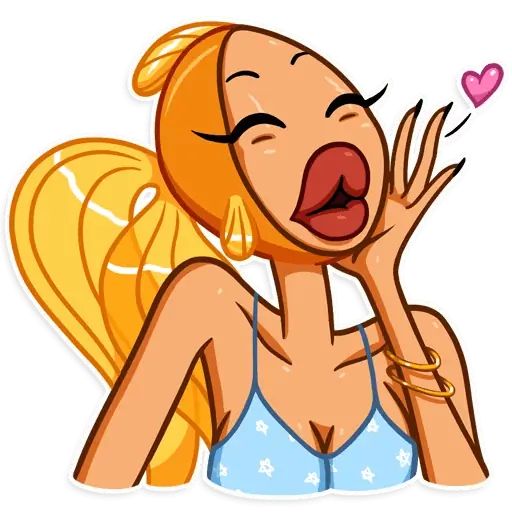 Sticker «Goldfish Lady-2»