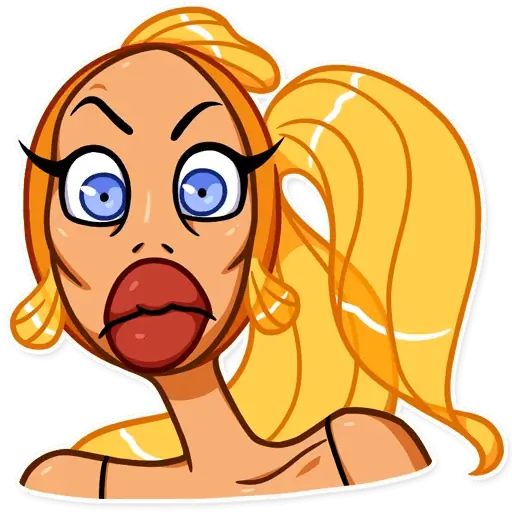 Sticker «Goldfish Lady-9»