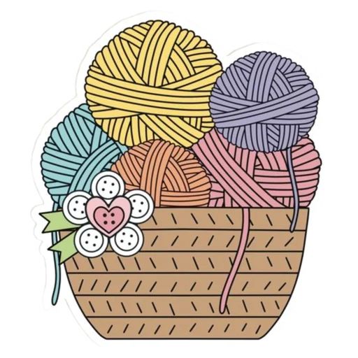 Sticker «knitting-4»