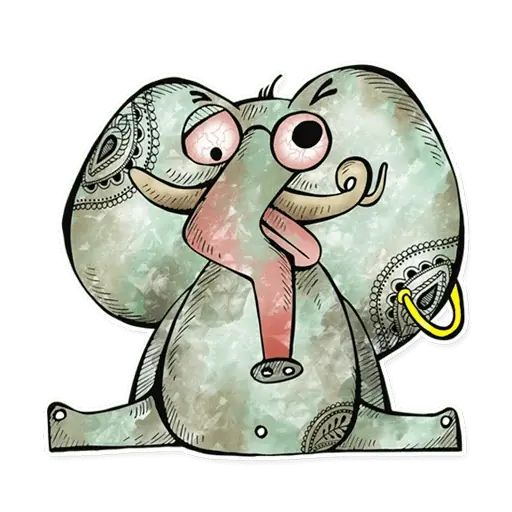 Sticker «Elephant-7»