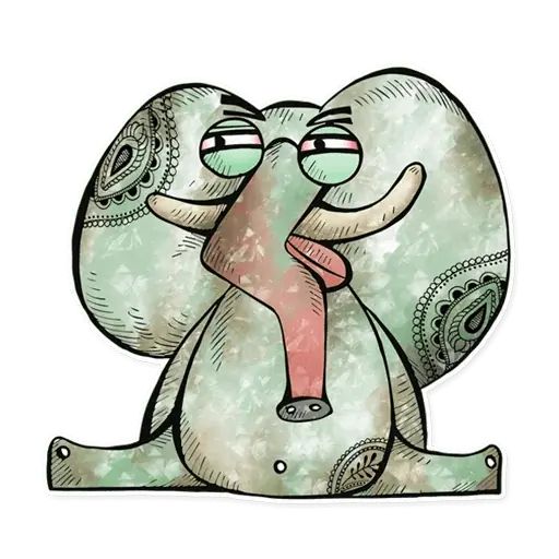 Sticker «Elephant-8»