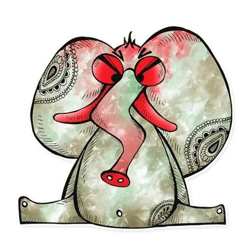 Sticker «Elephant-9»