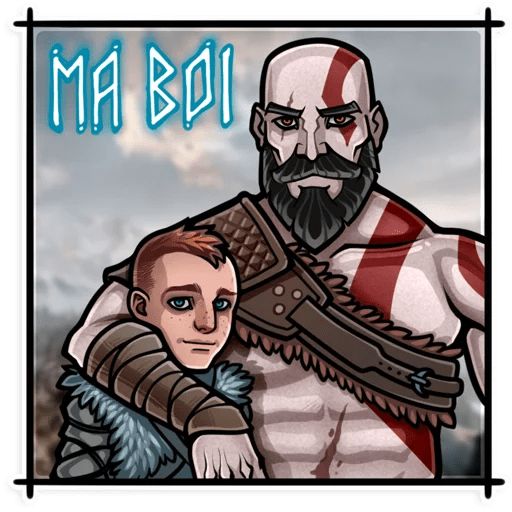 Sticker «God of War-6»