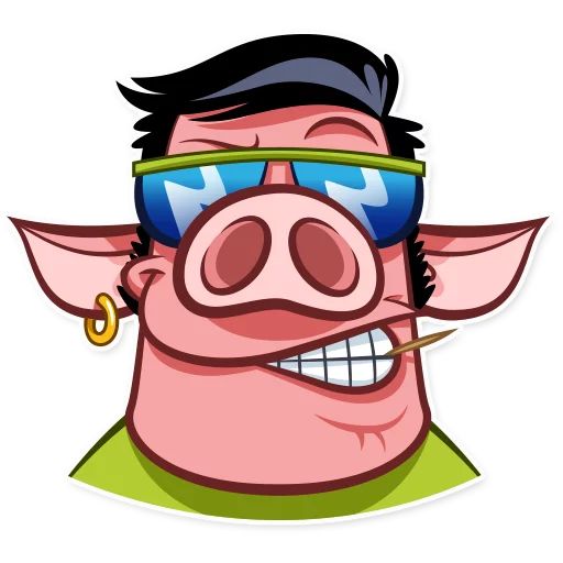 Sticker «Pete The Pig-9»