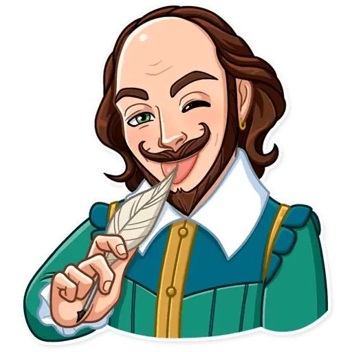 Sticker «Shakespeare-8»