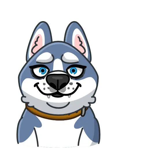 Хаски мультяшка. Стикеры хаски. Хаски мультяшные. Набор стикеров хаски. Хаски мультяшка.