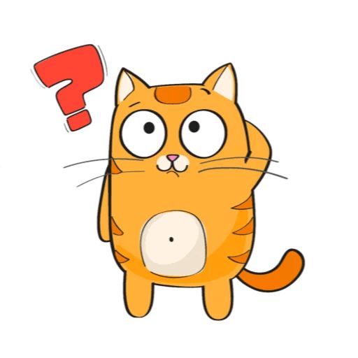 Sticker «Red-headed cat-8»
