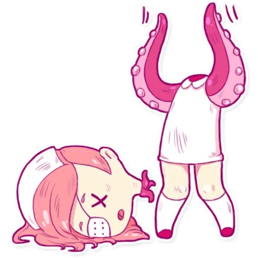 Sticker «Octopus Girl-2»