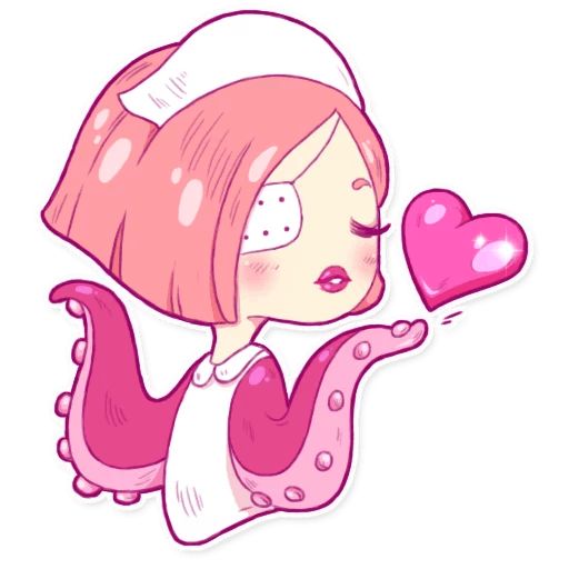 Sticker «Octopus Girl-3»