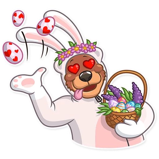 Sticker «Easter Bear-8»