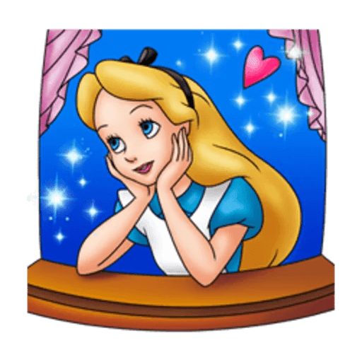 Sticker «Alice's adventures in wonderland-7»