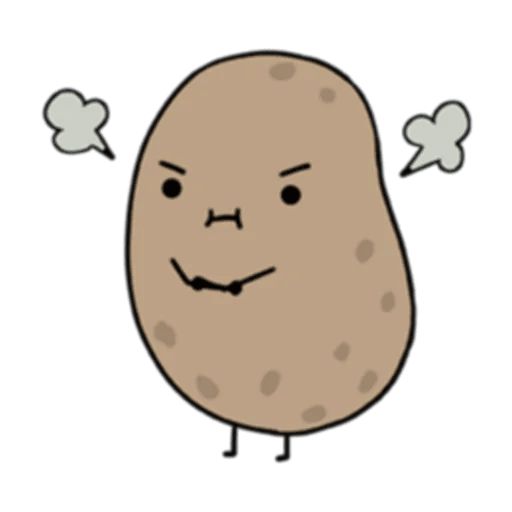 Sticker «Life Is Potato-3»
