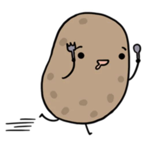 Sticker «Life Is Potato-7»