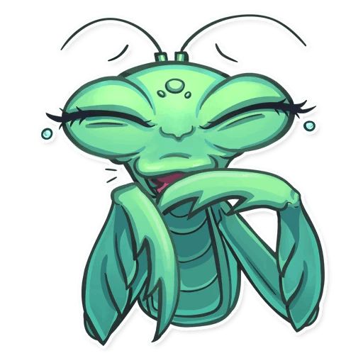 Sticker «Eva the Mantis-3»