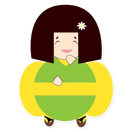 Sticker «Japanise girl-5»