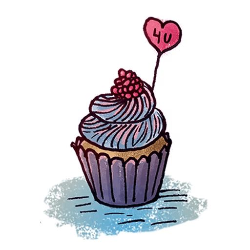 Sticker «Cakes And Flowers-2»