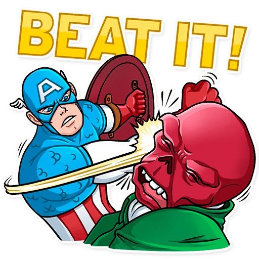Sticker «Captain America-10»