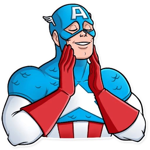 Sticker «Captain America-12»