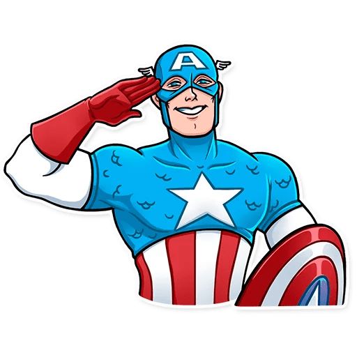 Sticker «Captain America-4»
