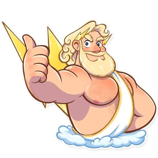 Sticker «Mighty Zeus-4»