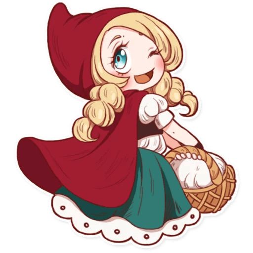 Sticker «Red Riding Hood-1»