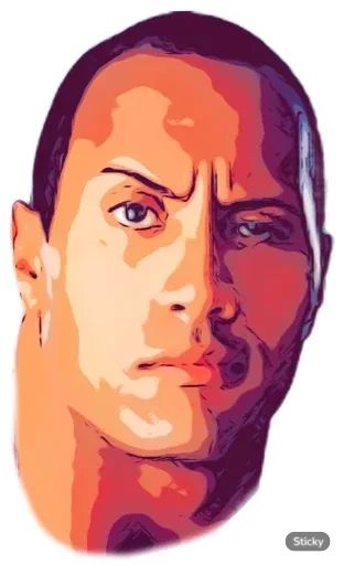 Sticker «Dwayne Johnson-1»