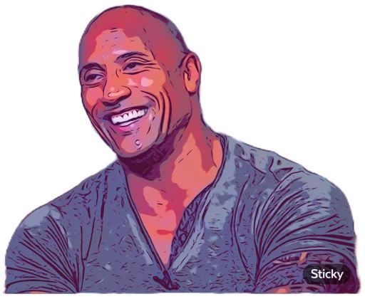 Sticker «Dwayne Johnson-11»