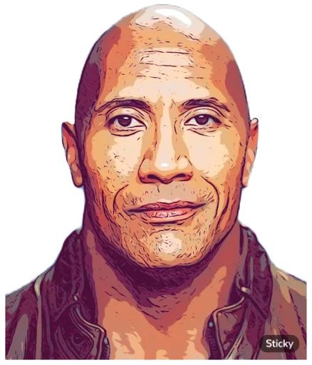 Sticker «Dwayne Johnson-2»