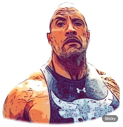 Sticker «Dwayne Johnson-4»