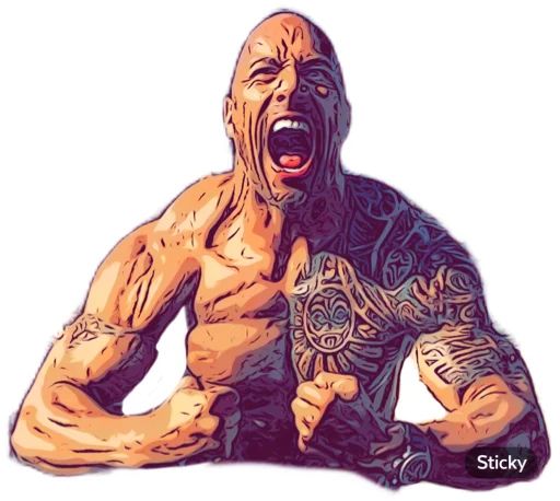 Sticker «Dwayne Johnson-5»