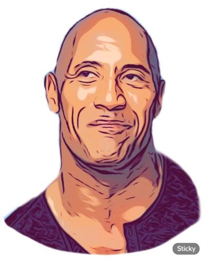 Sticker «Dwayne Johnson-6»