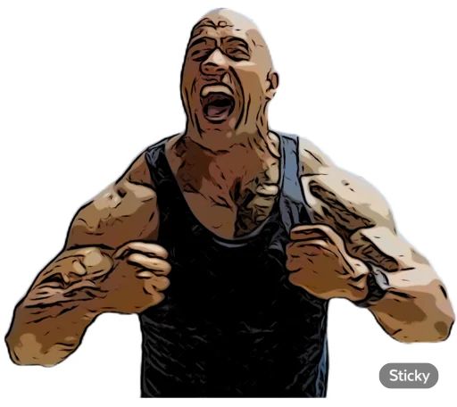 Sticker «Dwayne Johnson-8»